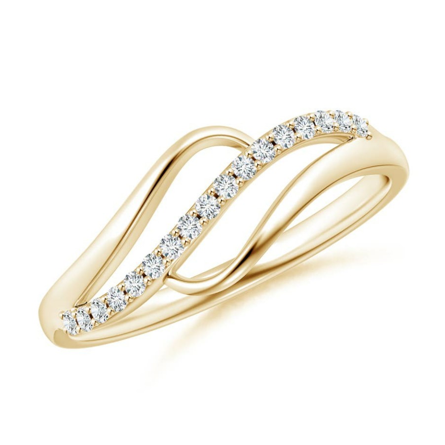 Rings Angara Diamond | Diamond Swirl Bypass Ring