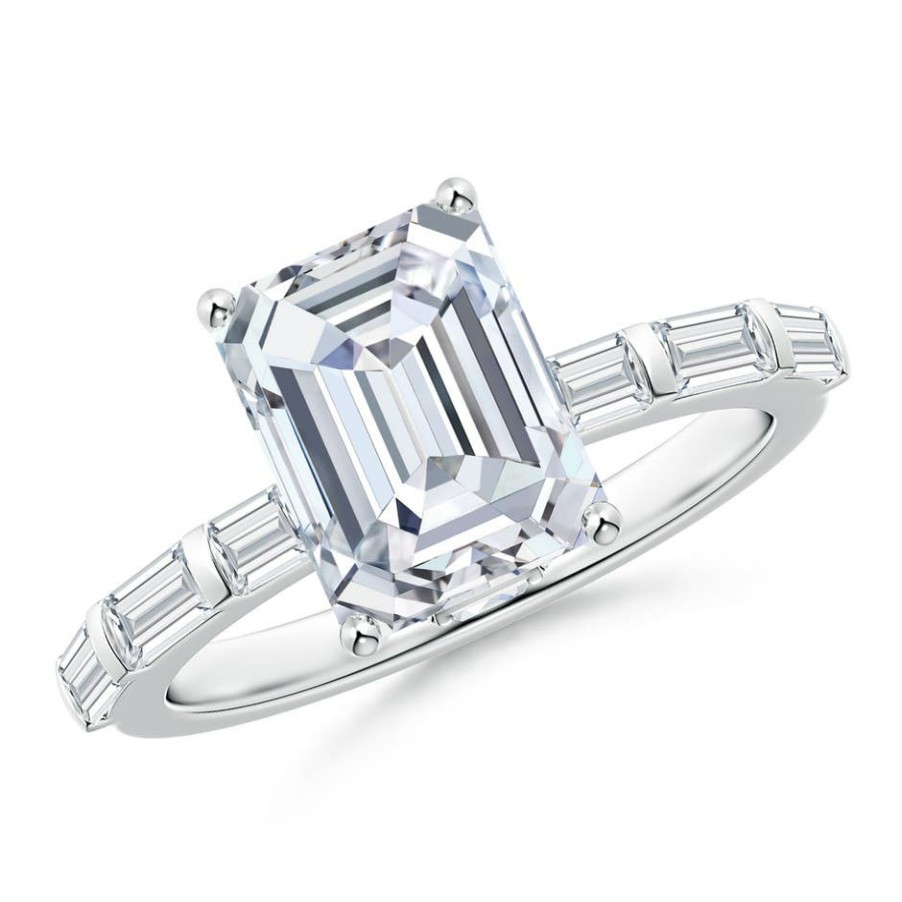 Rings Angara Diamond | Natori X Angara Orient Express Lab-Grown Emerald-Cut Diamond Solitaire Ring