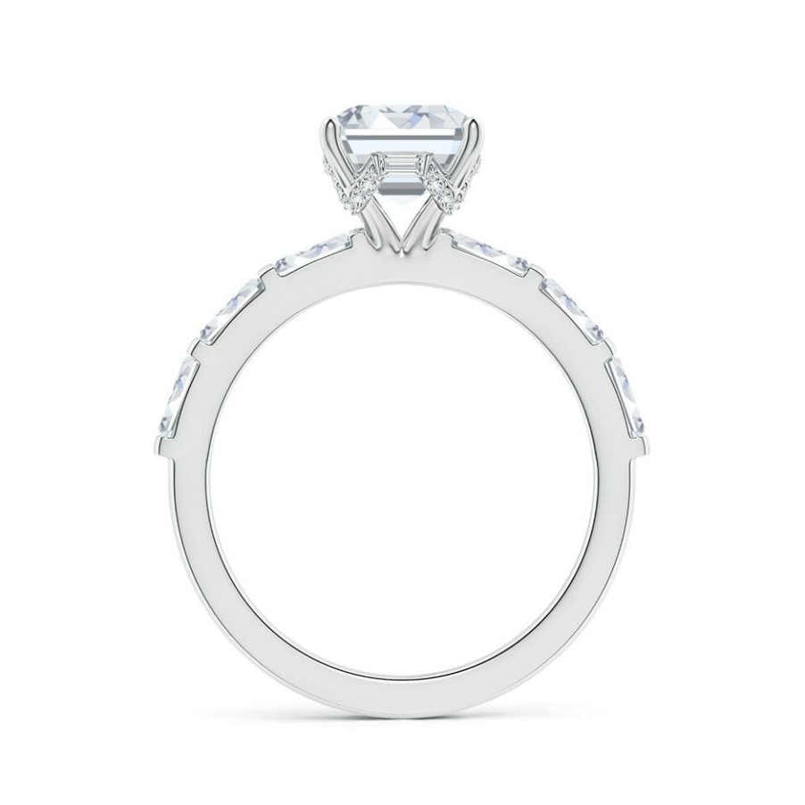 Rings Angara Diamond | Natori X Angara Orient Express Lab-Grown Emerald-Cut Diamond Solitaire Ring