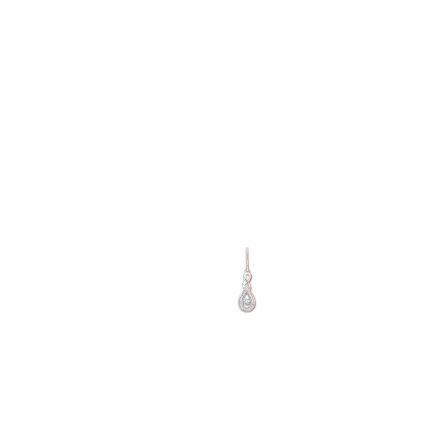 Earrings Angara Diamond | Rocking Diamond Infinity Drop Earrings