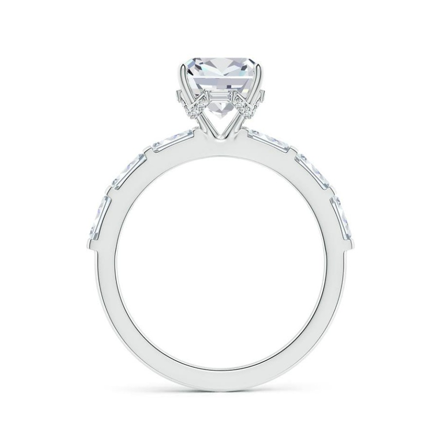 Rings Angara Diamond | Natori X Angara Orient Express Lab-Grown Cushion Diamond Solitaire Ring