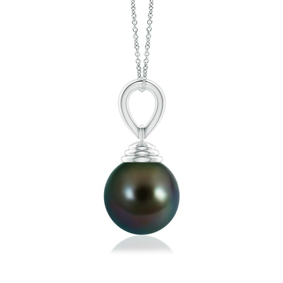 Necklaces Angara Tahitian Pearl | Classic Solitaire Tahitian Pearl Pendant