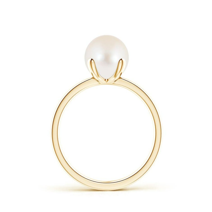 Rings Angara Freshwater Pearl | Classic Solitaire Freshwater Pearl Ring