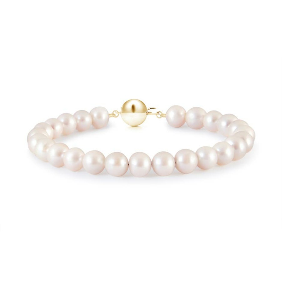 Bracelets Angara Akoya Pearl | Classic Japanese Akoya Pearl Single Strand Bracelet