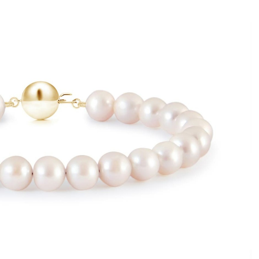 Bracelets Angara Akoya Pearl | Classic Japanese Akoya Pearl Single Strand Bracelet