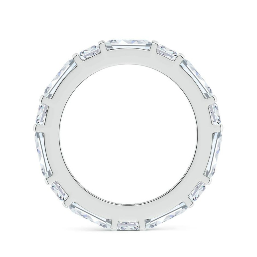 Rings Angara Diamond | Natori X Angara Orient Express Lab-Grown Baguette & Cushion Diamond Eternity Band