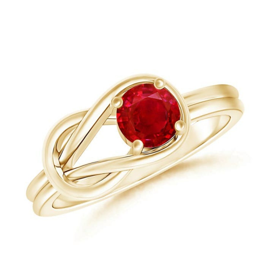 Rings Angara Ruby | Solitaire Ruby Infinity Knot Ring