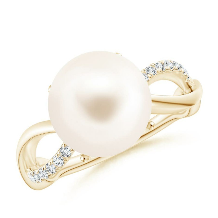 Rings Angara Freshwater Pearl | Freshwater Pearl Infinity Ring