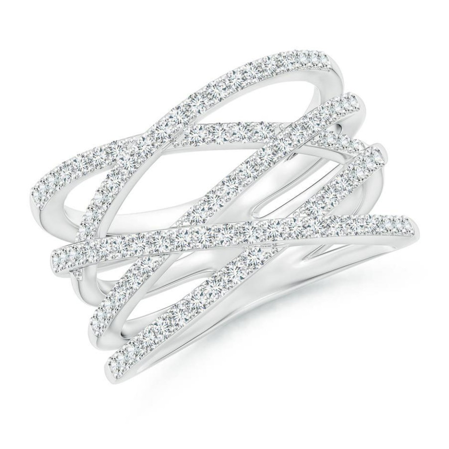 Rings Angara Diamond | Entwined Diamond Wrap Ring