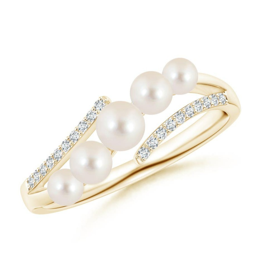 Rings Angara Freshwater Pearl | Seed Freshwater Pearl Bypass Ring