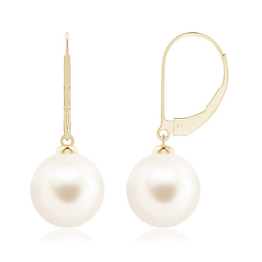 Earrings Angara Freshwater Pearl | Freshwater Pearl Earrings With Leverback