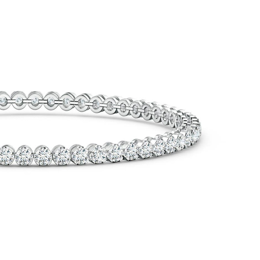 Bracelets Angara Diamond | Lab-Grown Classic Round Diamond Tennis Bracelet