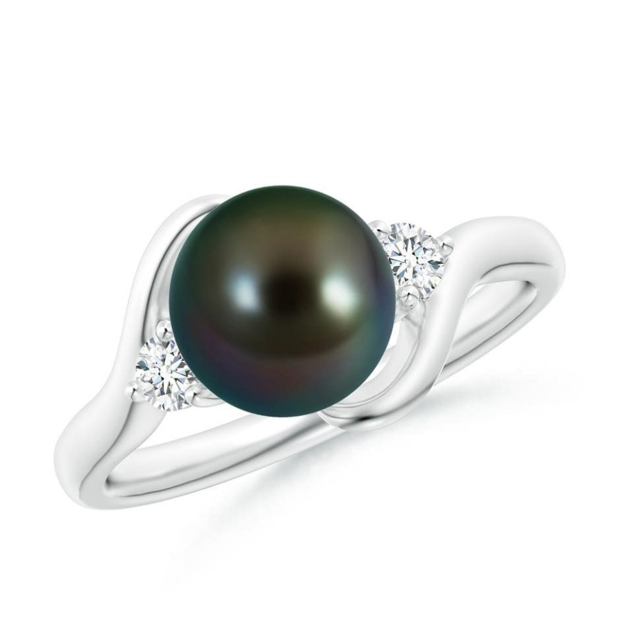 Rings Angara Tahitian Pearl | Classic Tahitian Pearl Bypass Ring