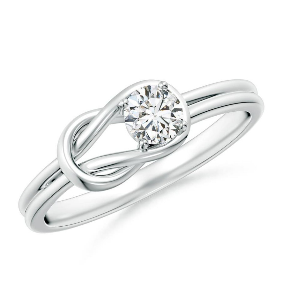 Rings Angara Diamond | Solitaire Diamond Infinity Knot Ring