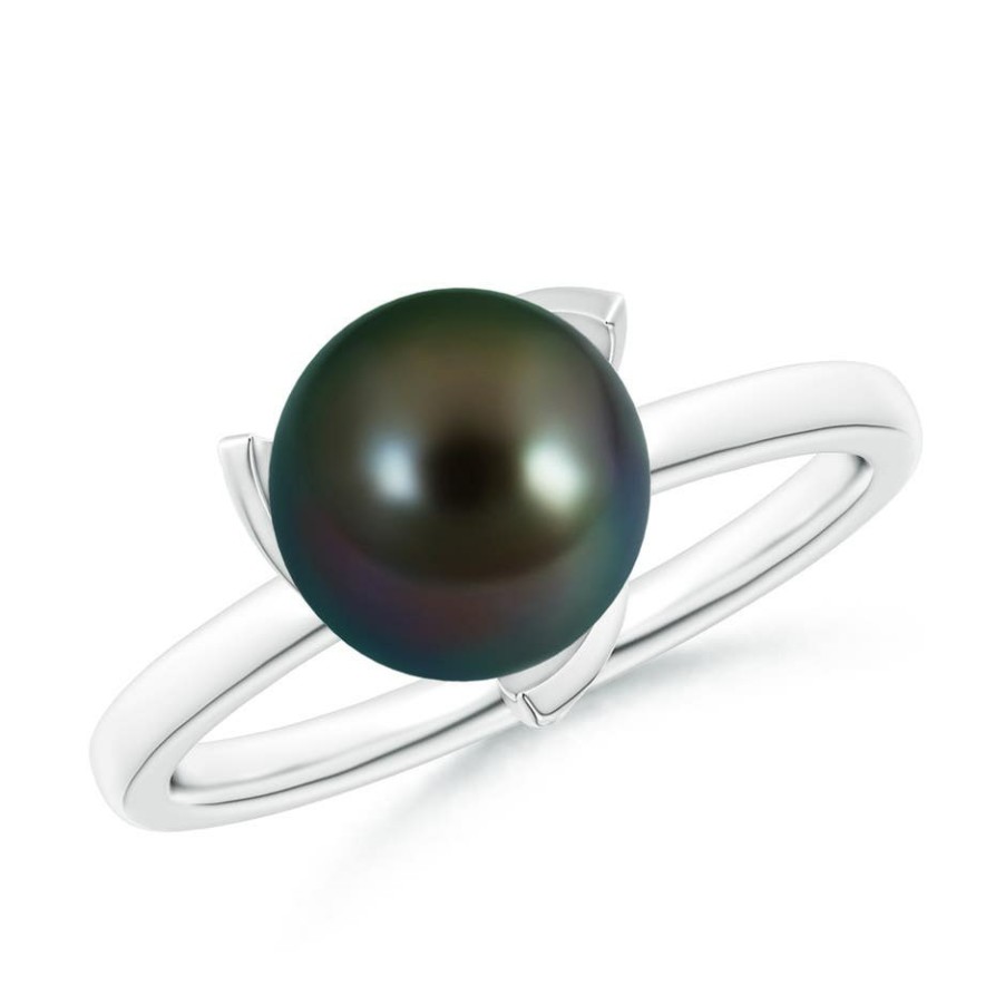 Rings Angara Tahitian Pearl | Trillium Tahitian Pearl Solitaire Ring