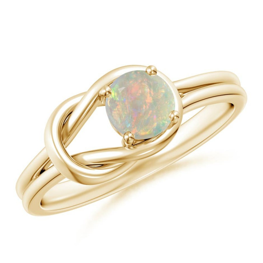 Rings Angara Opal | Solitaire Opal Infinity Knot Ring