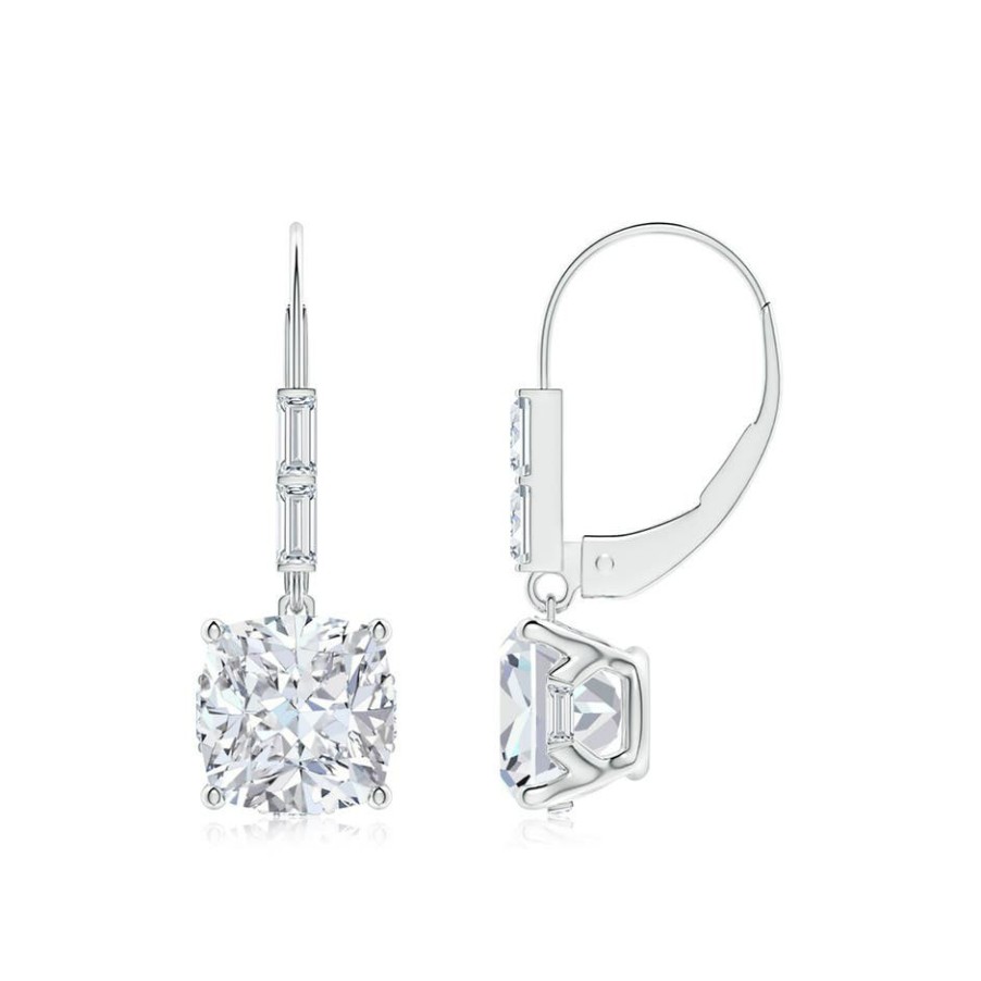 Earrings Angara Diamond | Natori X Angara Orient Express Lab-Grown Cushion Diamond Earrings