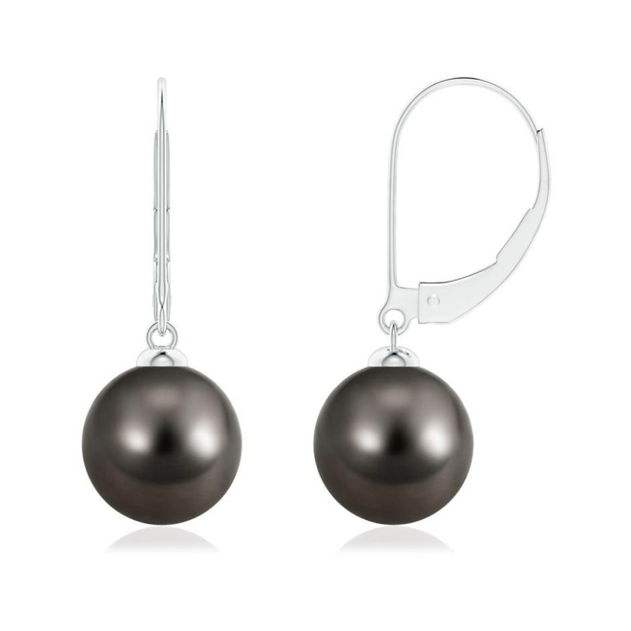 Earrings Angara Tahitian Pearl | Tahitian Pearl Earrings With Leverback