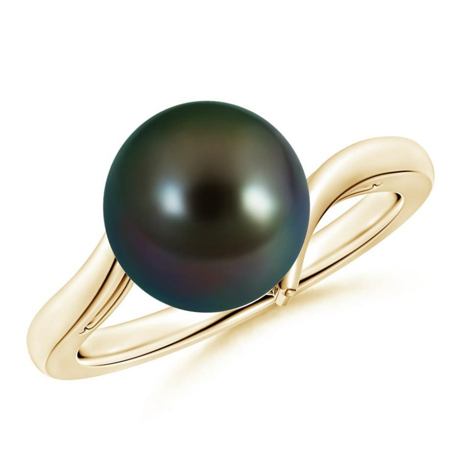 Rings Angara Tahitian Pearl | Solitaire Tahitian Pearl Bypass Ring