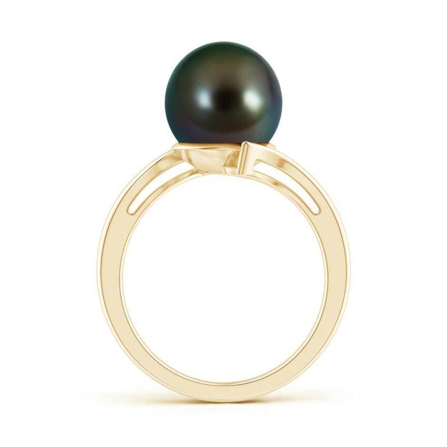 Rings Angara Tahitian Pearl | Solitaire Tahitian Pearl Bypass Ring